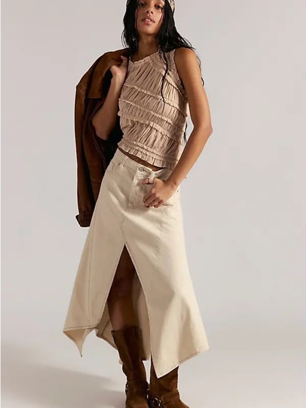 Free People We The Free Aquarius Maxi Skirt Size 25